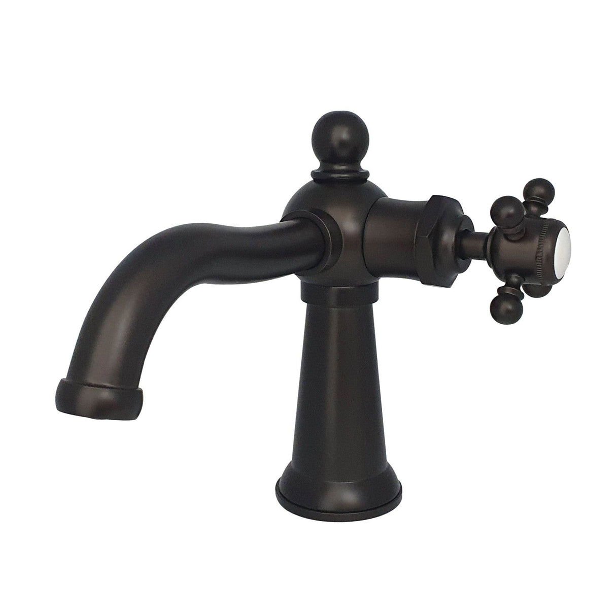 Nautical KS154BXORB Single-Handle 1-Hole Deck Mount Bathroom Faucet with Push Pop-Up, Oil Rubbed Bronze