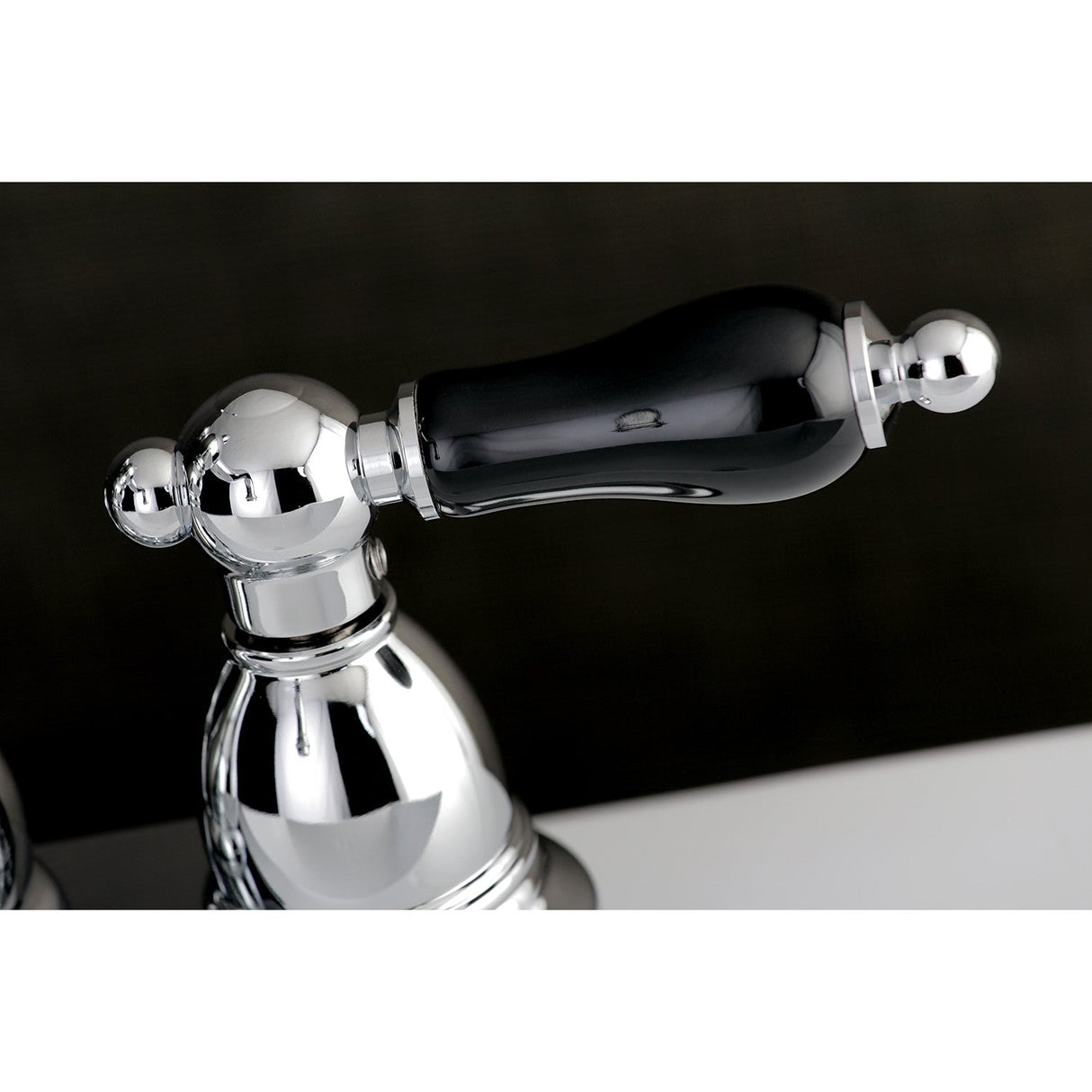 Duchess KS1601PKL Two-Handle 3-Hole Deck Mount 4" Centerset Bathroom Faucet with Brass Pop-Up, Polished Chrome