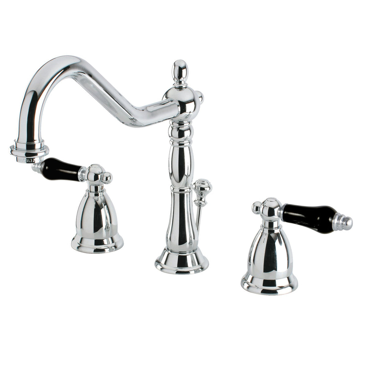 Duchess KS1991PKL Two-Handle 3-Hole Deck Mount Widespread Bathroom Faucet with Brass Pop-Up, Polished Chrome