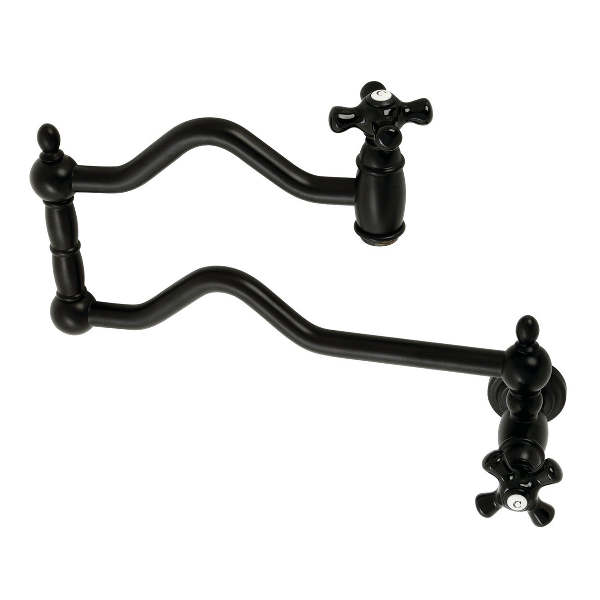 Duchess KS2100PKX Two-Handle Pot Filler, Matte Black