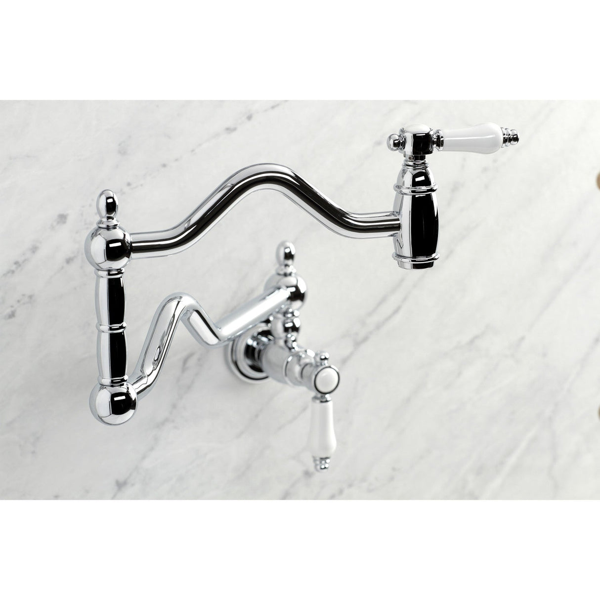 Bel-Air KS2101BPL Two-Handle Pot Filler, Polished Chrome