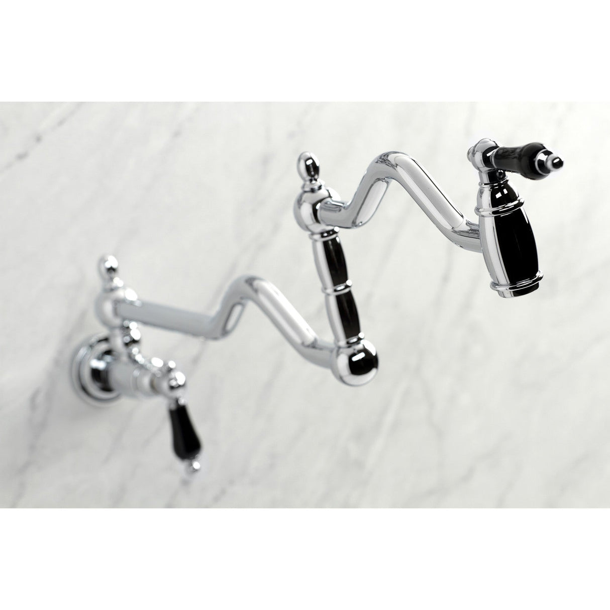 Duchess KS2101PKL Two-Handle Pot Filler, Polished Chrome