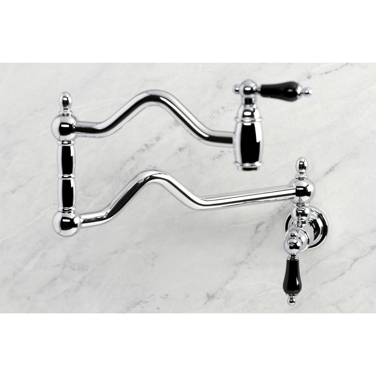 Duchess KS2101PKL Two-Handle Pot Filler, Polished Chrome