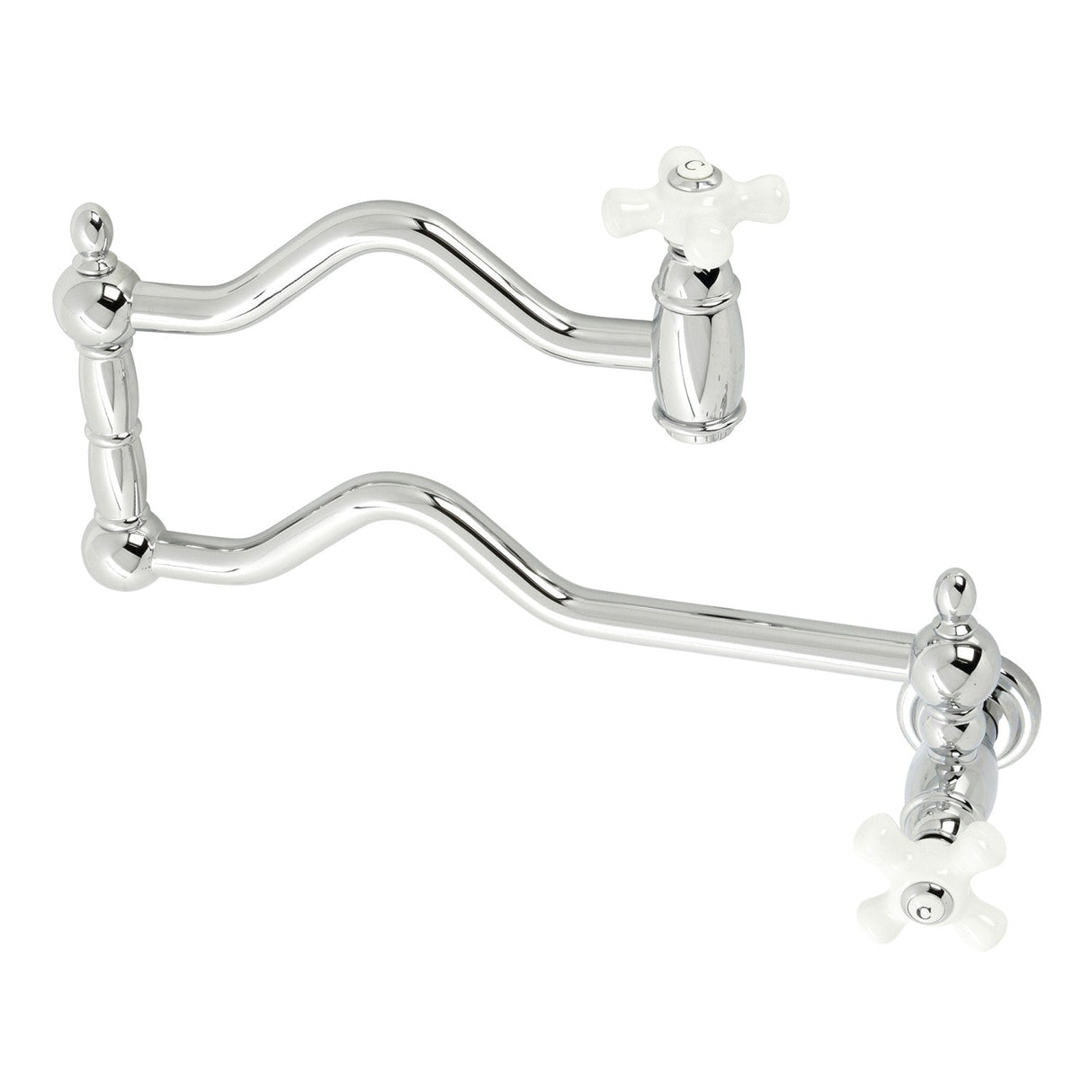 Heritage KS2101PX Two-Handle Pot Filler, Polished Chrome