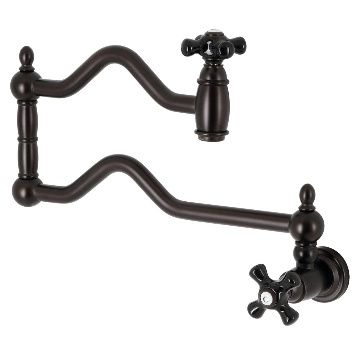 Duchess KS2105PKX Two-Handle Pot Filler, Oil Rubbed Bronze