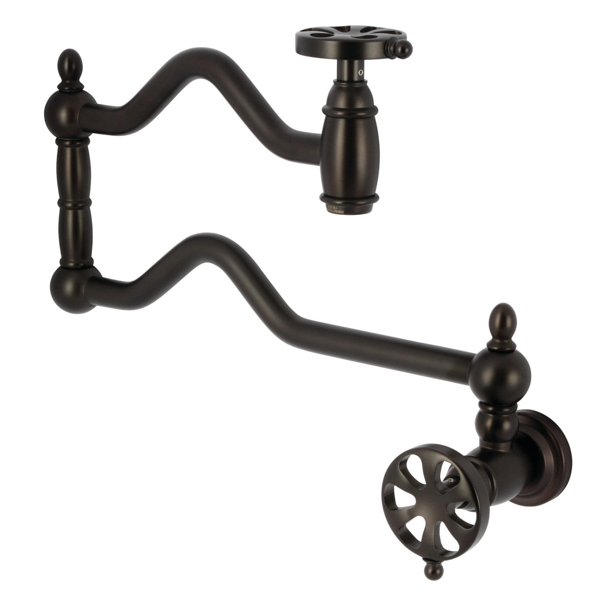 Belknap KS2105RX Two-Handle Pot Filler, Oil Rubbed Bronze