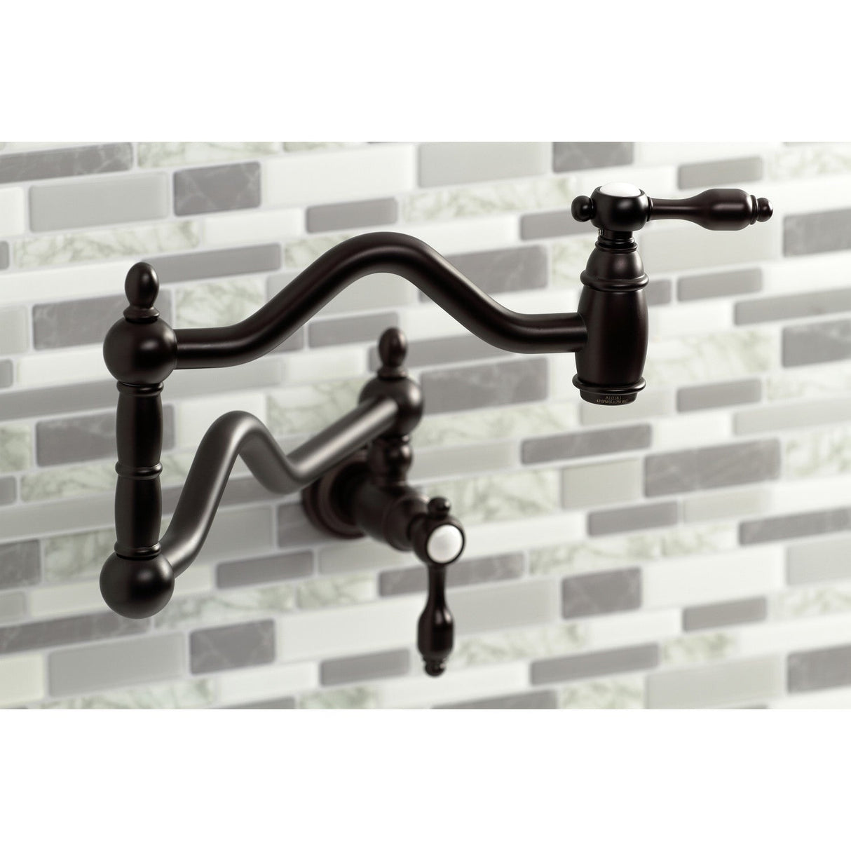 Tudor KS2105TAL Two-Handle Pot Filler, Oil Rubbed Bronze