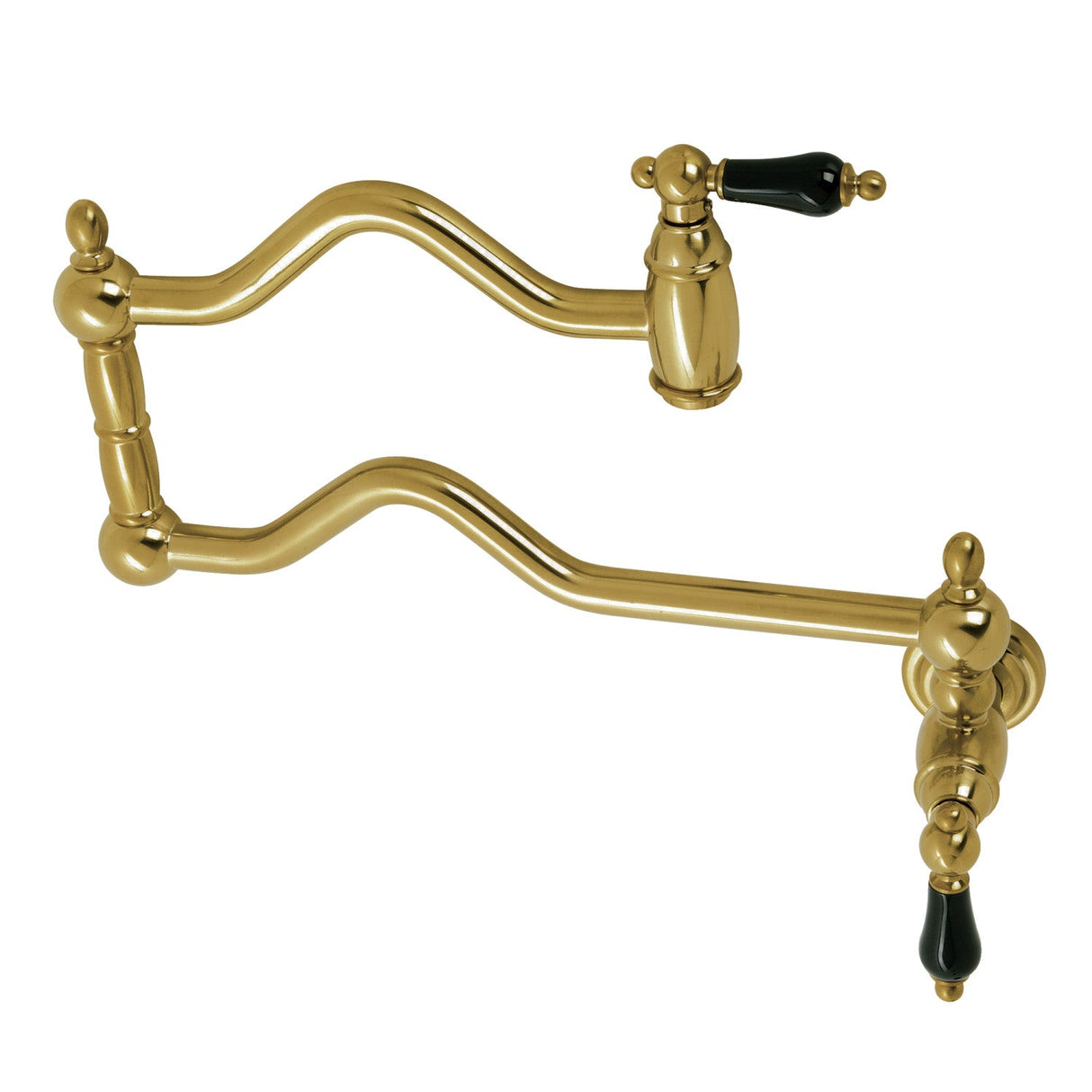Duchess KS2107PKL Two-Handle Pot Filler, Brushed Brass