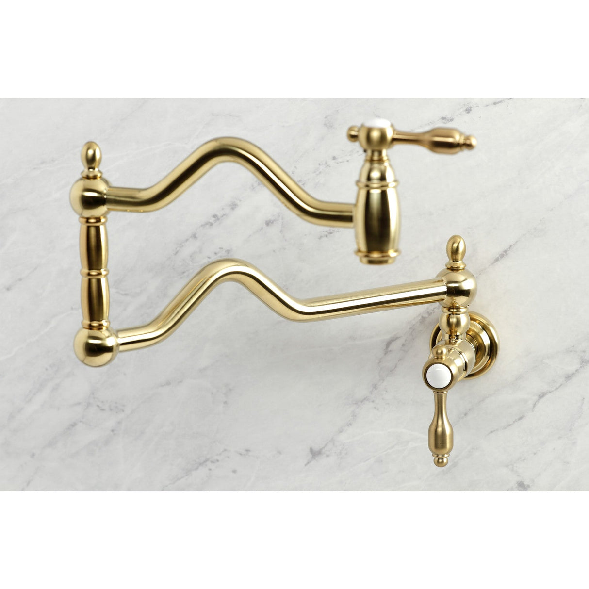 Tudor KS2107TAL Two-Handle Pot Filler, Brushed Brass