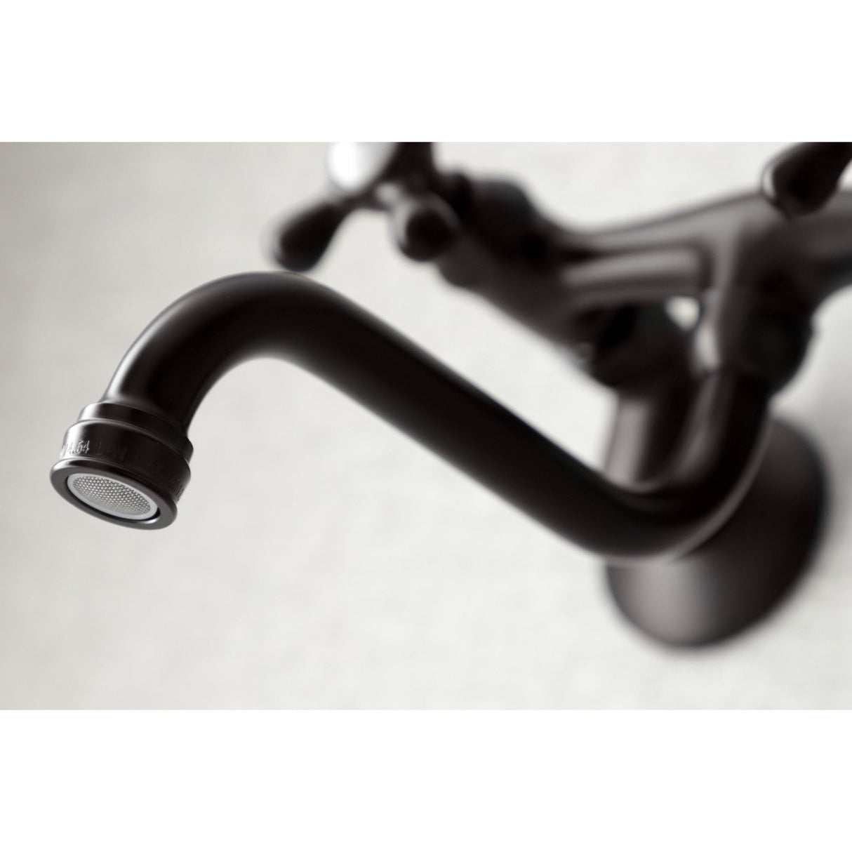 Kingston KS216ORB Two-Handle 2-Hole Wall Mount Bathroom Faucet, Oil Rubbed Bronze