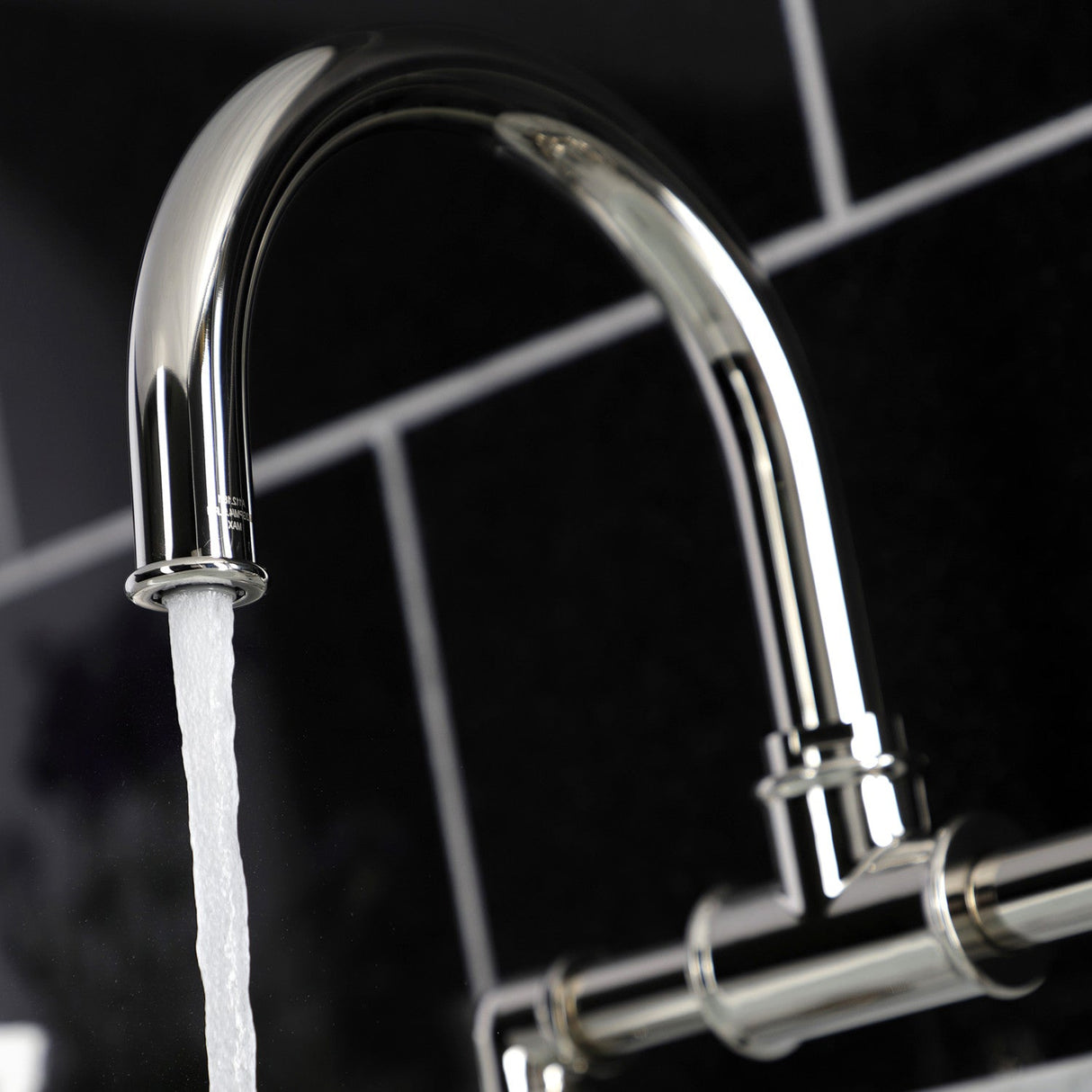 Belknap KS2176RX Two-Handle 2-Hole Deck Mount Bridge Bathroom Faucet with Pop-Up Drain, Polished Nickel