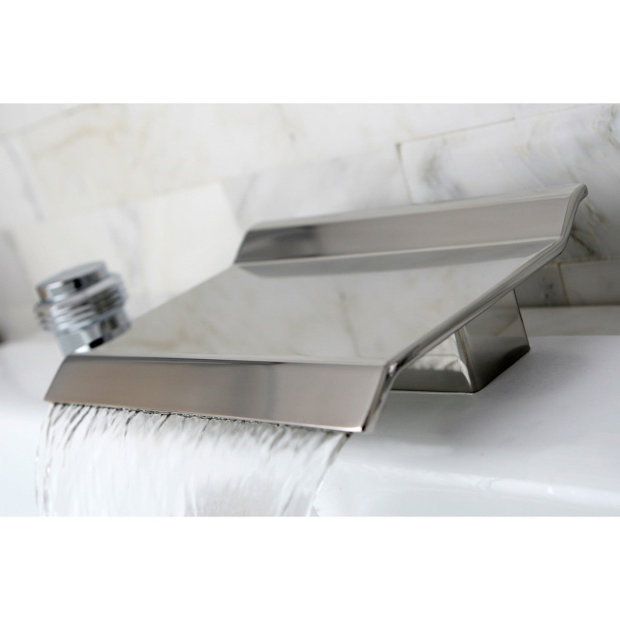 Milano KS2241MR Two-Handle 3-Hole Deck Mount Roman Tub Faucet, Polished Chrome