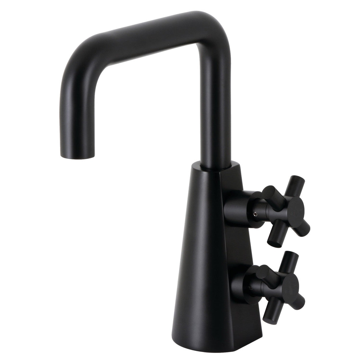 Constantine KS2260DX Two-Handle 1-Hole Deck Mount Bathroom Faucet with Push Pop-Up, Matte Black