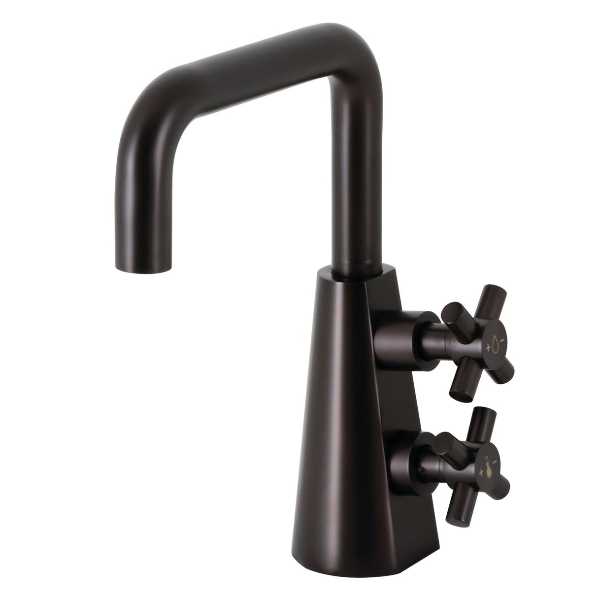 Constantine KS2265DX Two-Handle 1-Hole Deck Mount Bathroom Faucet with Push Pop-Up, Oil Rubbed Bronze