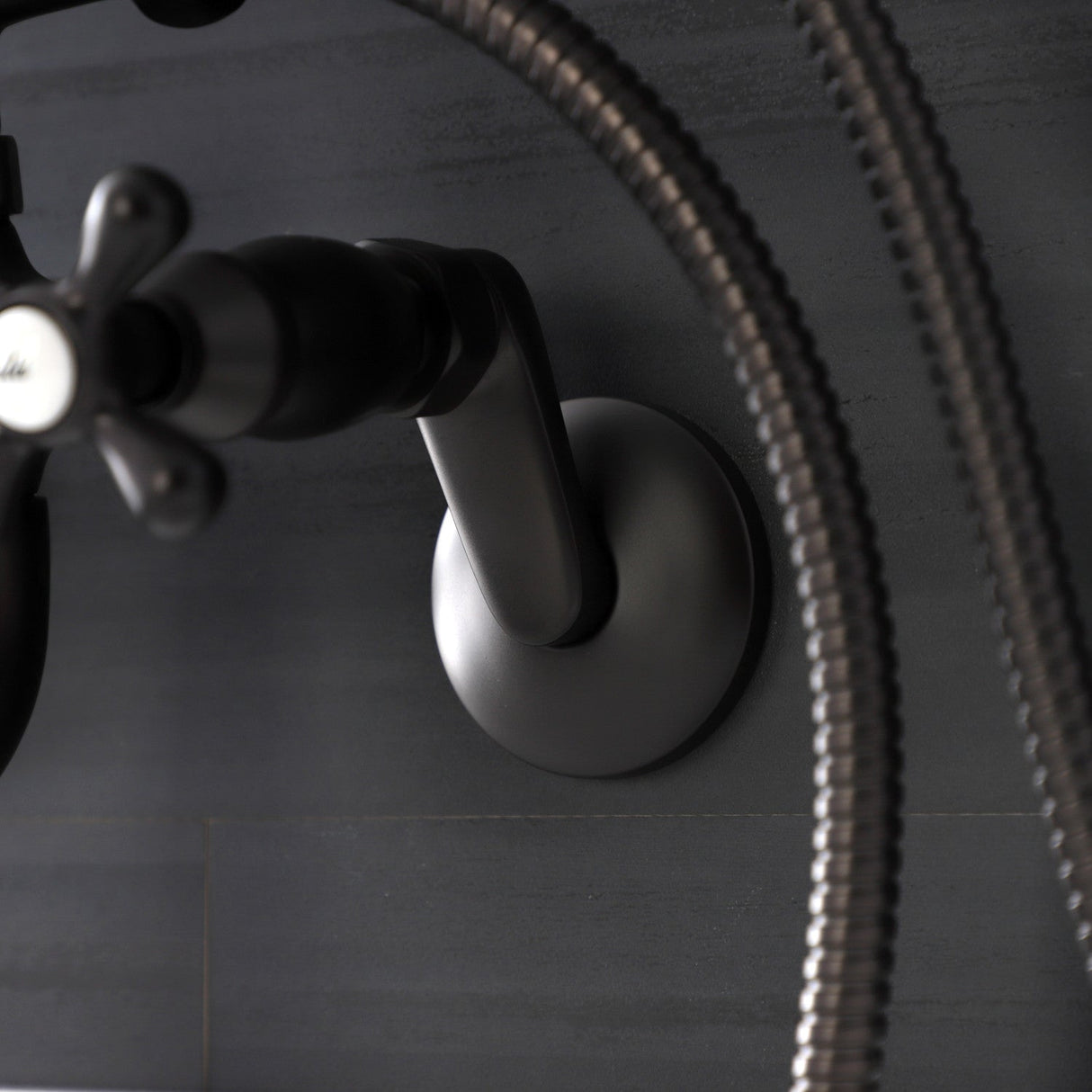 Kingston KS226ORB Two-Handle Clawfoot Tub Faucet with Hand Shower, Oil Rubbed Bronze