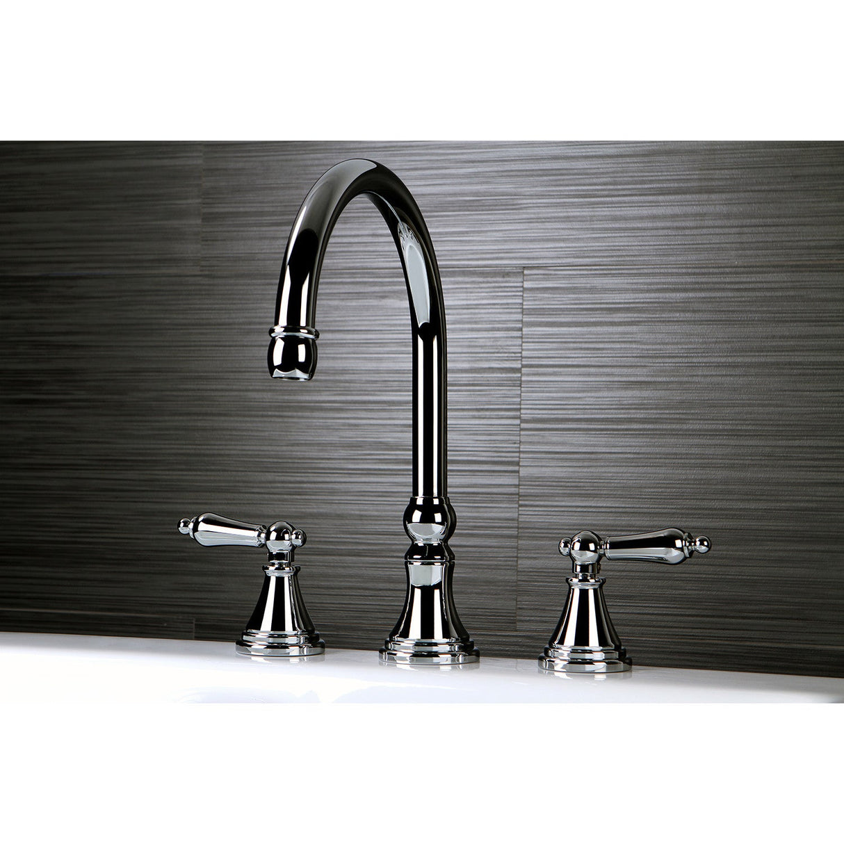 Roman KS2341AL Two-Handle 3-Hole Deck Mount Roman Tub Faucet, Polished Chrome