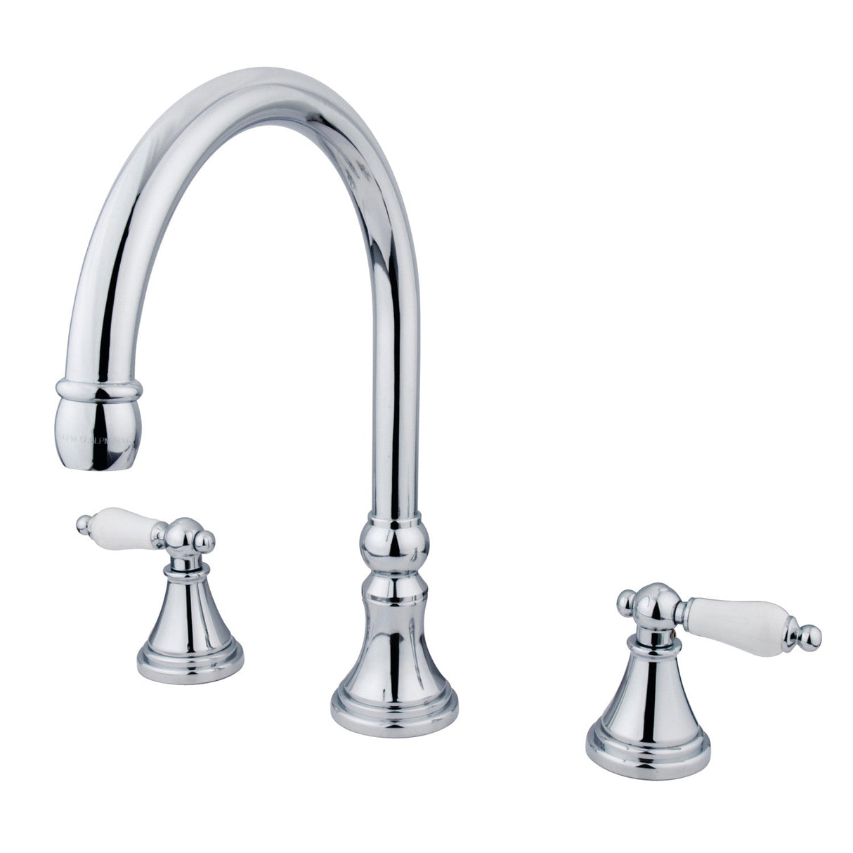 Roman KS2341PL Two-Handle 3-Hole Deck Mount Roman Tub Faucet, Polished Chrome