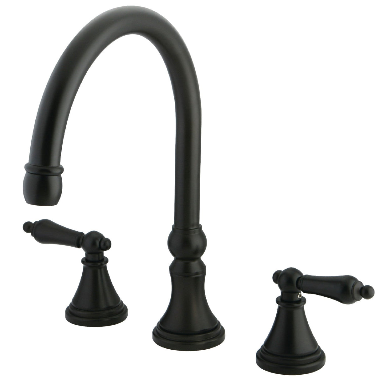 Roman KS2345AL Two-Handle 3-Hole Deck Mount Roman Tub Faucet, Oil Rubbed Bronze