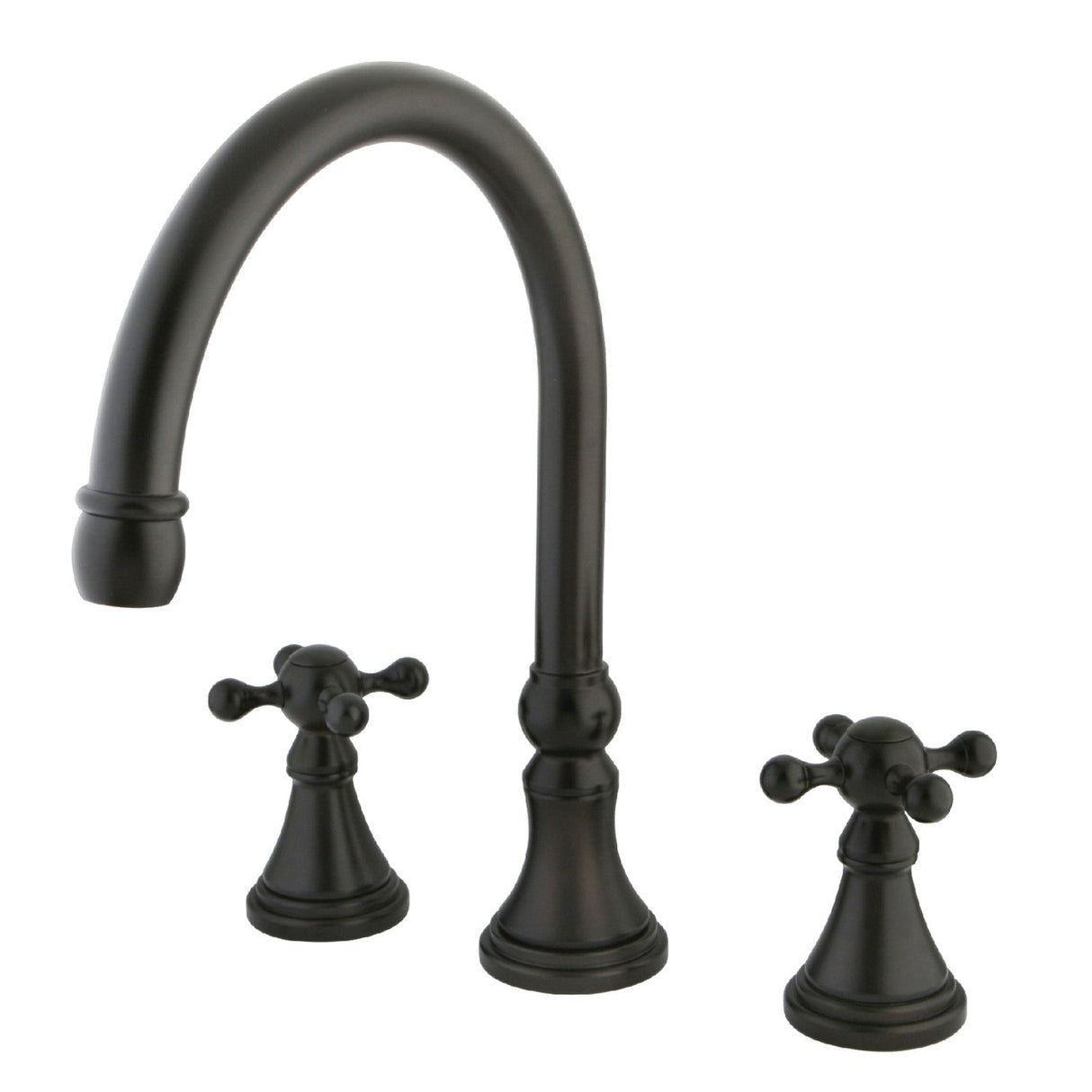 Roman KS2345KX Two-Handle 3-Hole Deck Mount Roman Tub Faucet, Oil Rubbed Bronze