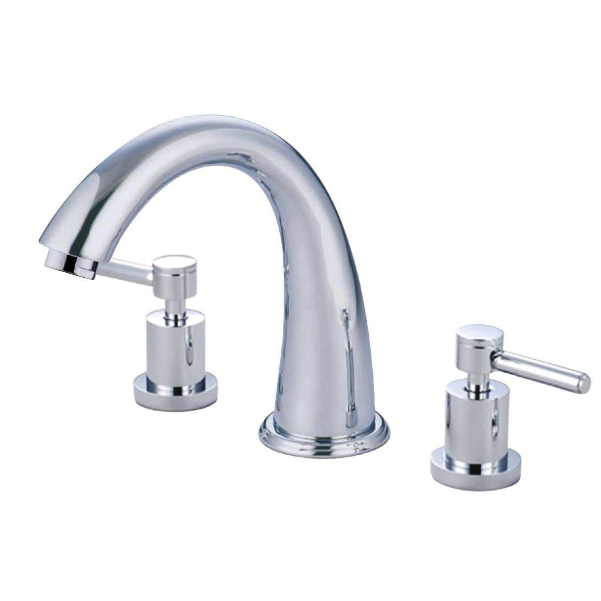 Concord KS2361DL Two-Handle 3-Hole Deck Mount Roman Tub Faucet, Polished Chrome