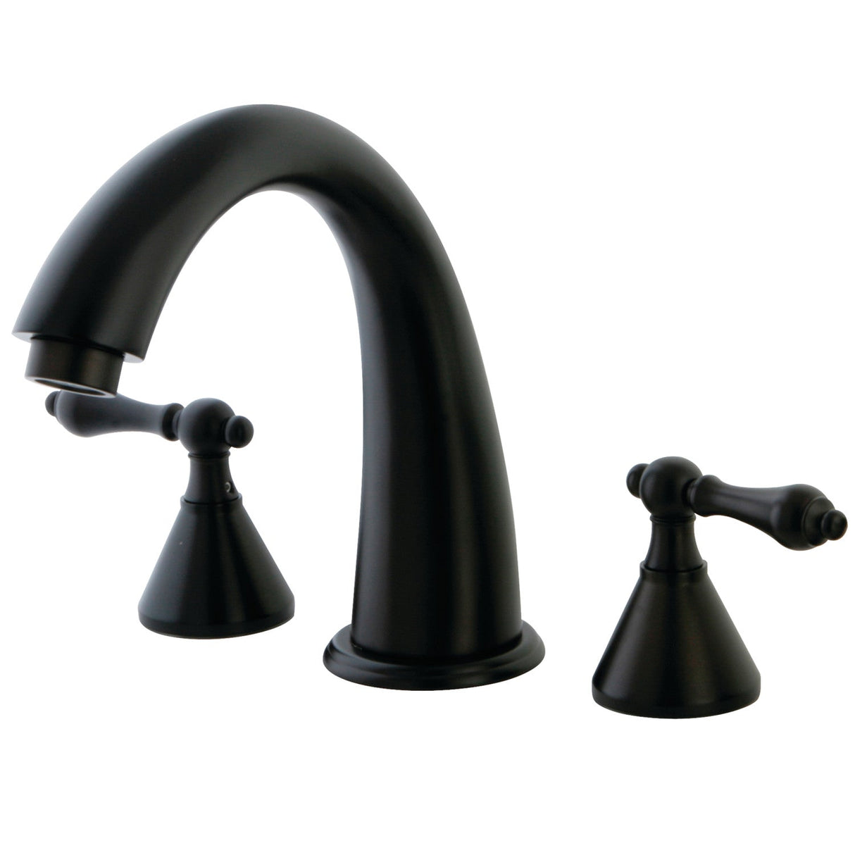 Naples KS2365AL Two-Handle 3-Hole Deck Mount Roman Tub Faucet, Oil Rubbed Bronze