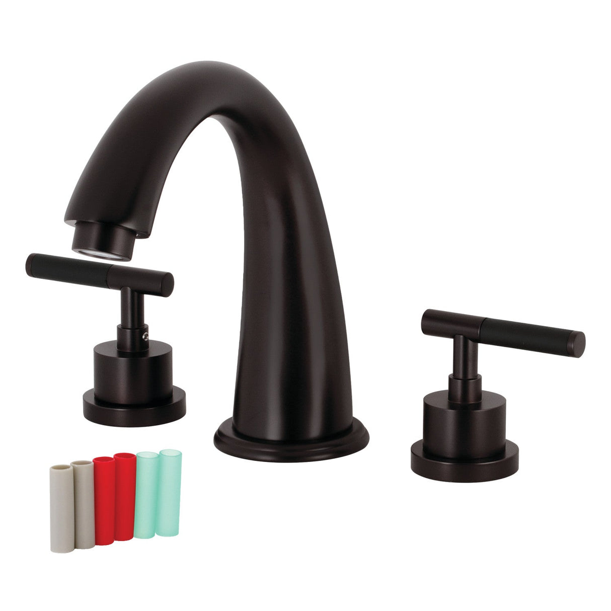 Kaiser KS2365CKL Two-Handle 3-Hole Deck Mount Roman Tub Faucet, Oil Rubbed Bronze