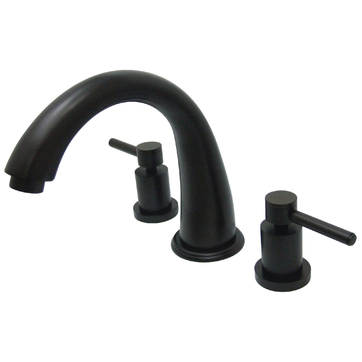 Concord KS2365DL Two-Handle 3-Hole Deck Mount Roman Tub Faucet, Oil Rubbed Bronze