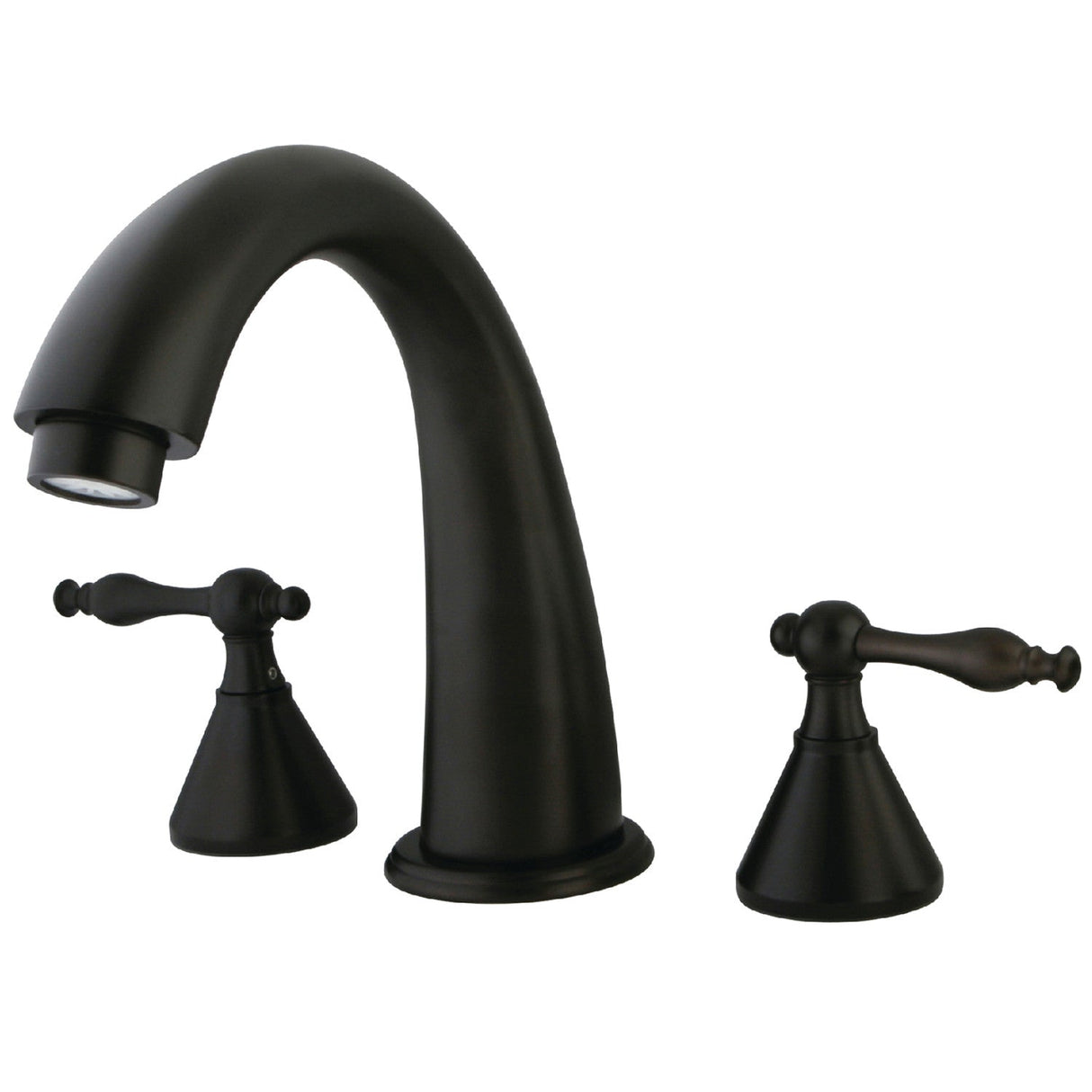 Naples KS2365NL Two-Handle 3-Hole Deck Mount Roman Tub Faucet, Oil Rubbed Bronze