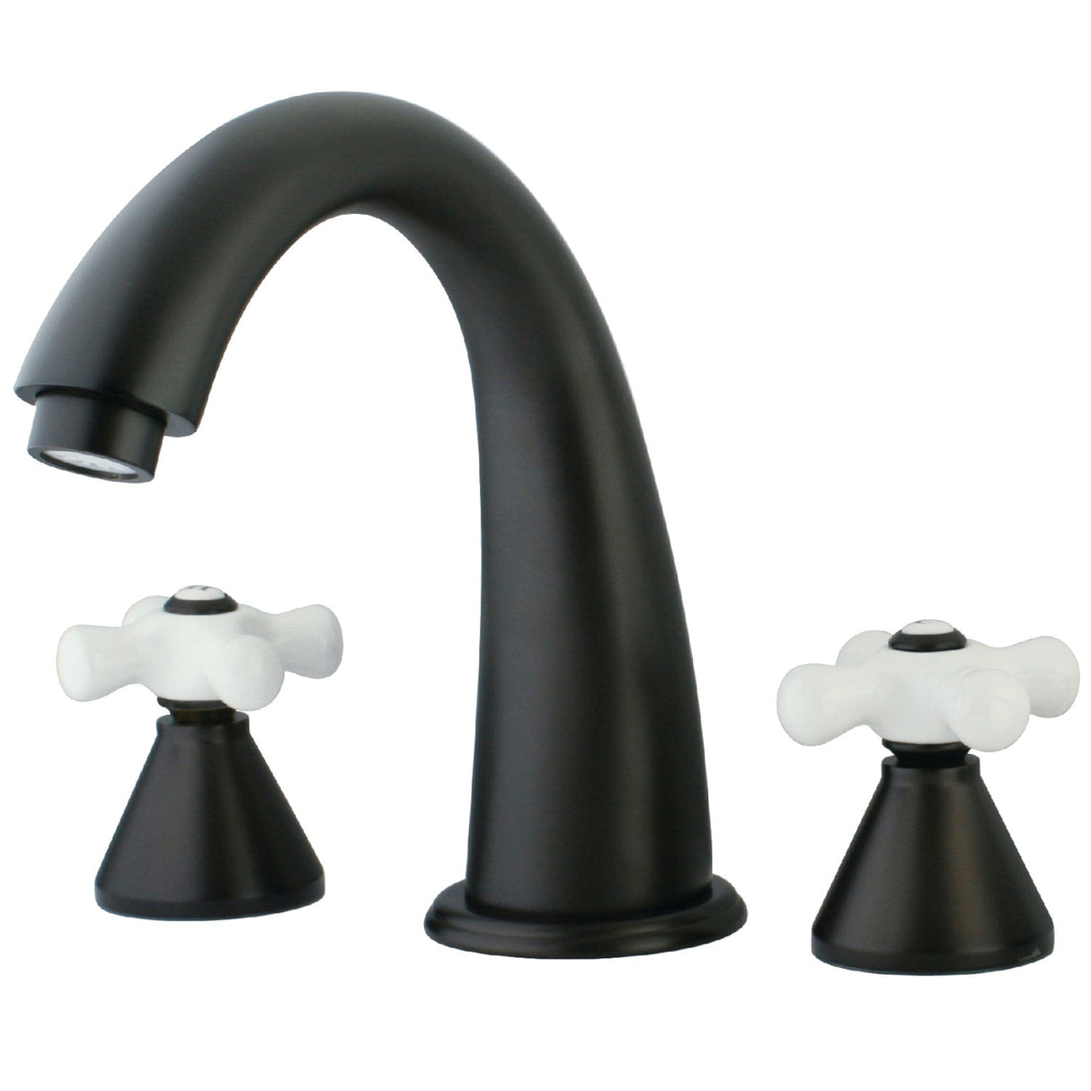 Naples KS2365PX Two-Handle 3-Hole Deck Mount Roman Tub Faucet, Oil Rubbed Bronze
