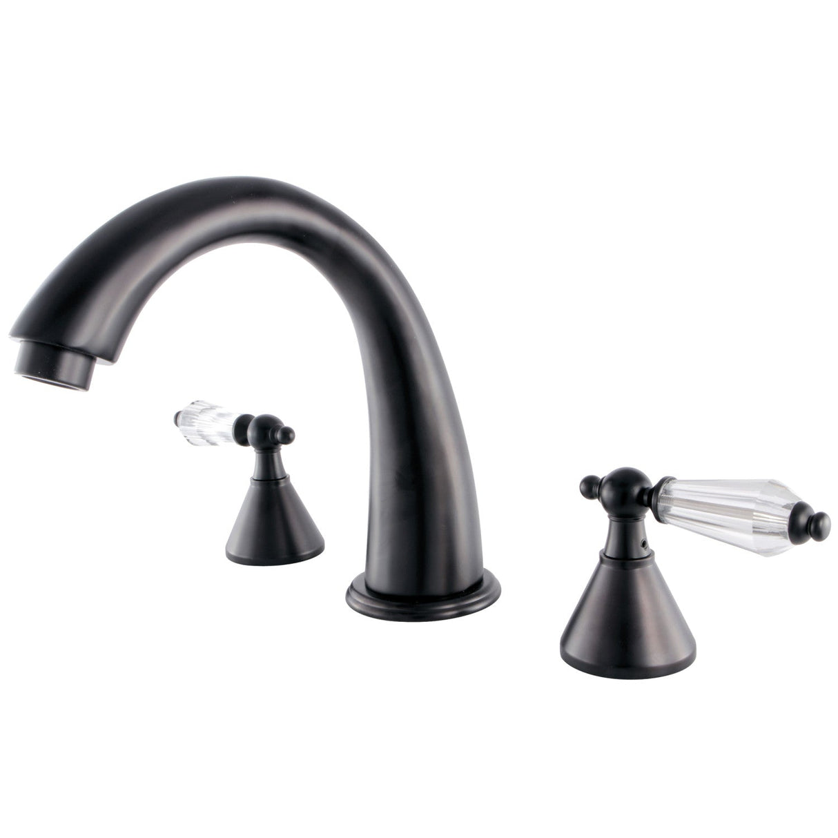 Wilshire KS2365WLL Two-Handle 3-Hole Deck Mount Roman Tub Faucet, Oil Rubbed Bronze