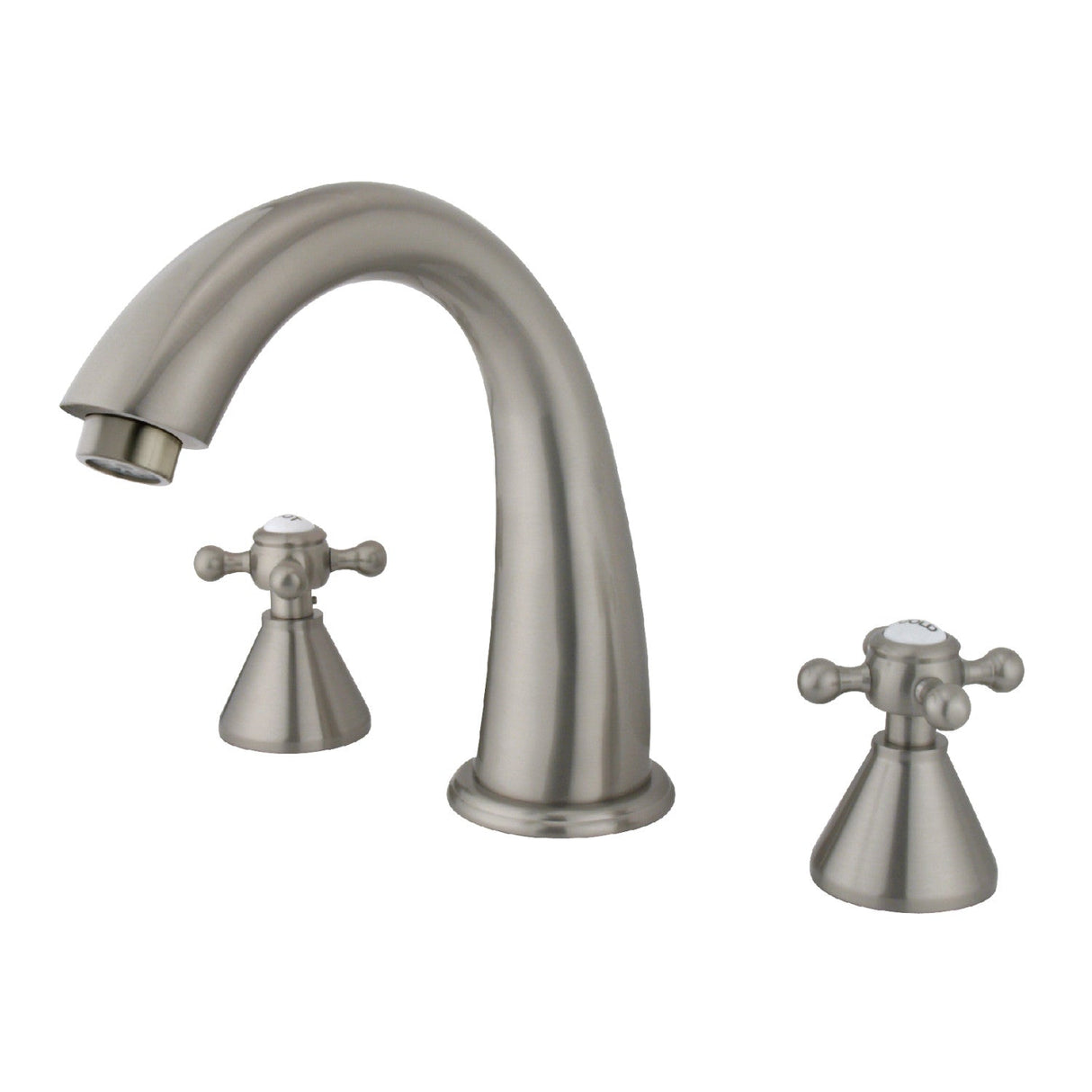 Roman KS2368BX Two-Handle 3-Hole Deck Mount Roman Tub Faucet, Brushed Nickel