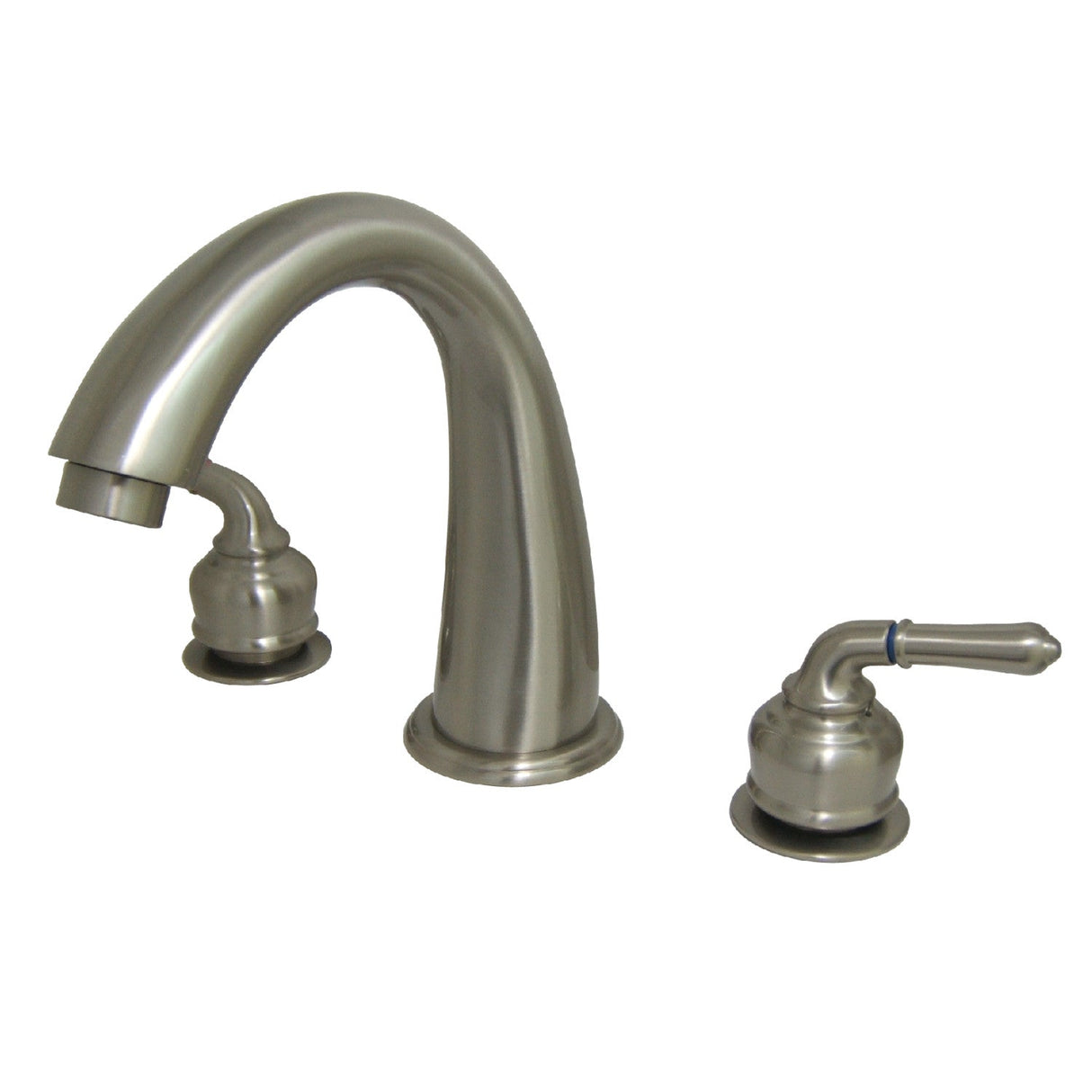 Milano KS2368 Two-Handle 3-Hole Deck Mount Roman Tub Faucet, Brushed Nickel
