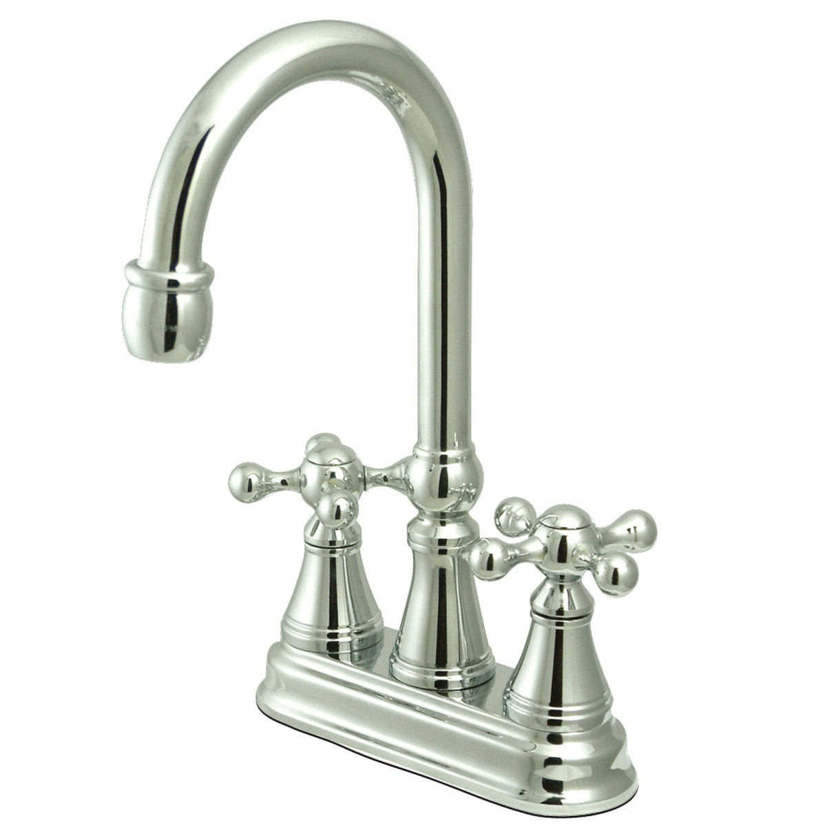 Governor KS2491KX Two-Handle 2-Hole Deck Mount Bar Faucet, Polished Chrome