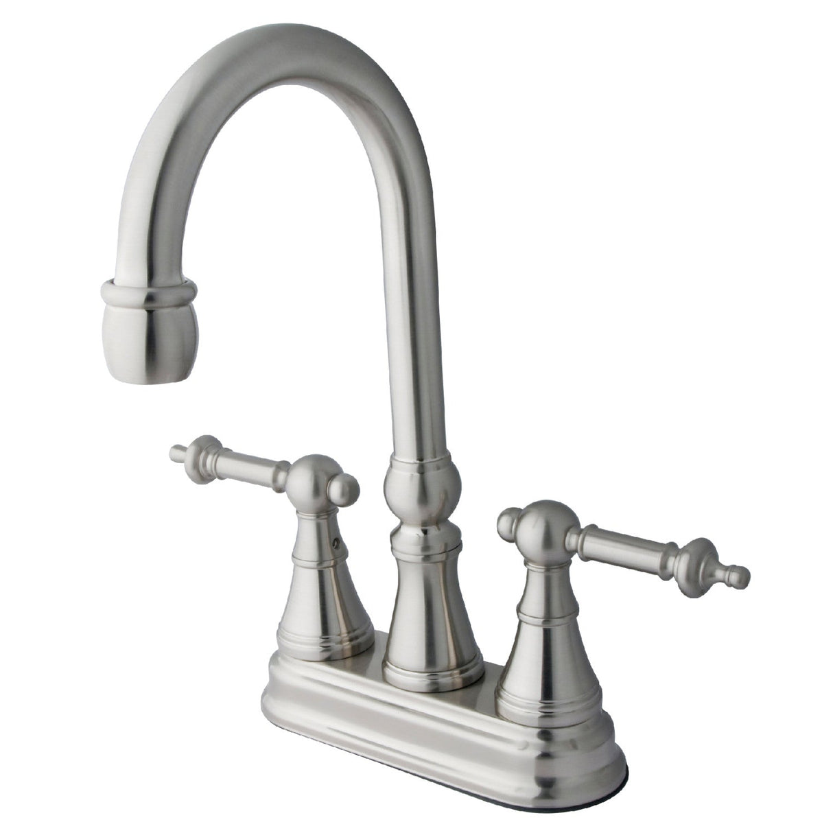 Templeton KS2498TL Two-Handle 2-Hole Deck Mount Bar Faucet, Brushed Nickel
