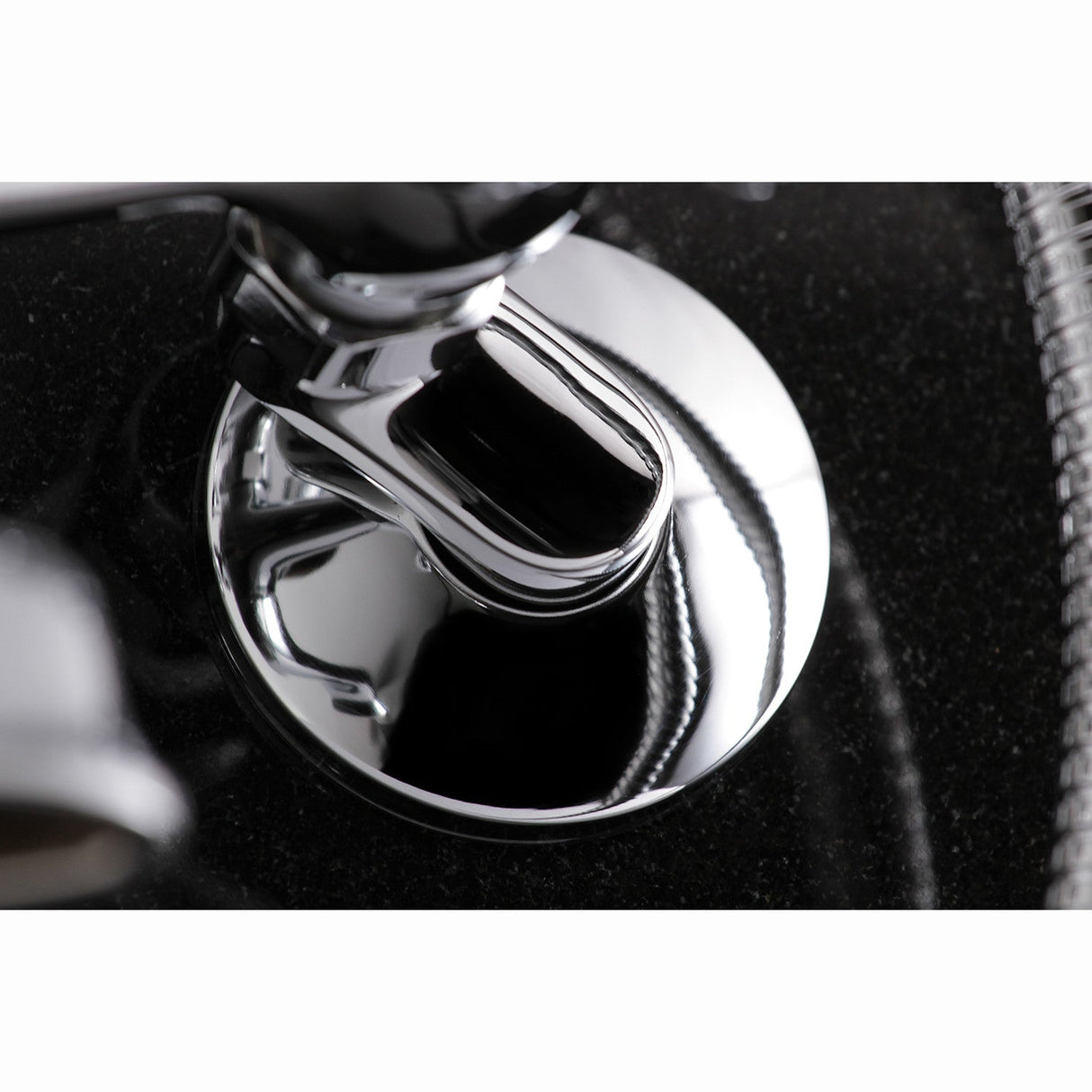 Kingston KS265C Three-Handle 2-Hole Tub Wall Mount Clawfoot Tub Faucet with Hand Shower, Polished Chrome