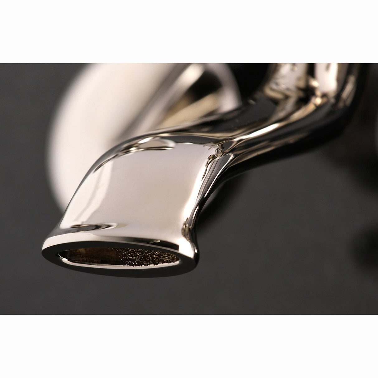 Kingston KS265PN Three-Handle 2-Hole Tub Wall Mount Clawfoot Tub Faucet with Hand Shower, Polished Nickel