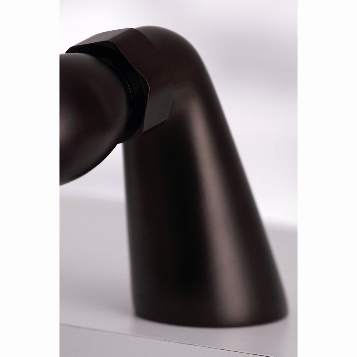 Kingston KS267ORB Three-Handle 2-Hole Deck Mount Clawfoot Tub Faucet with Hand Shower, Oil Rubbed Bronze