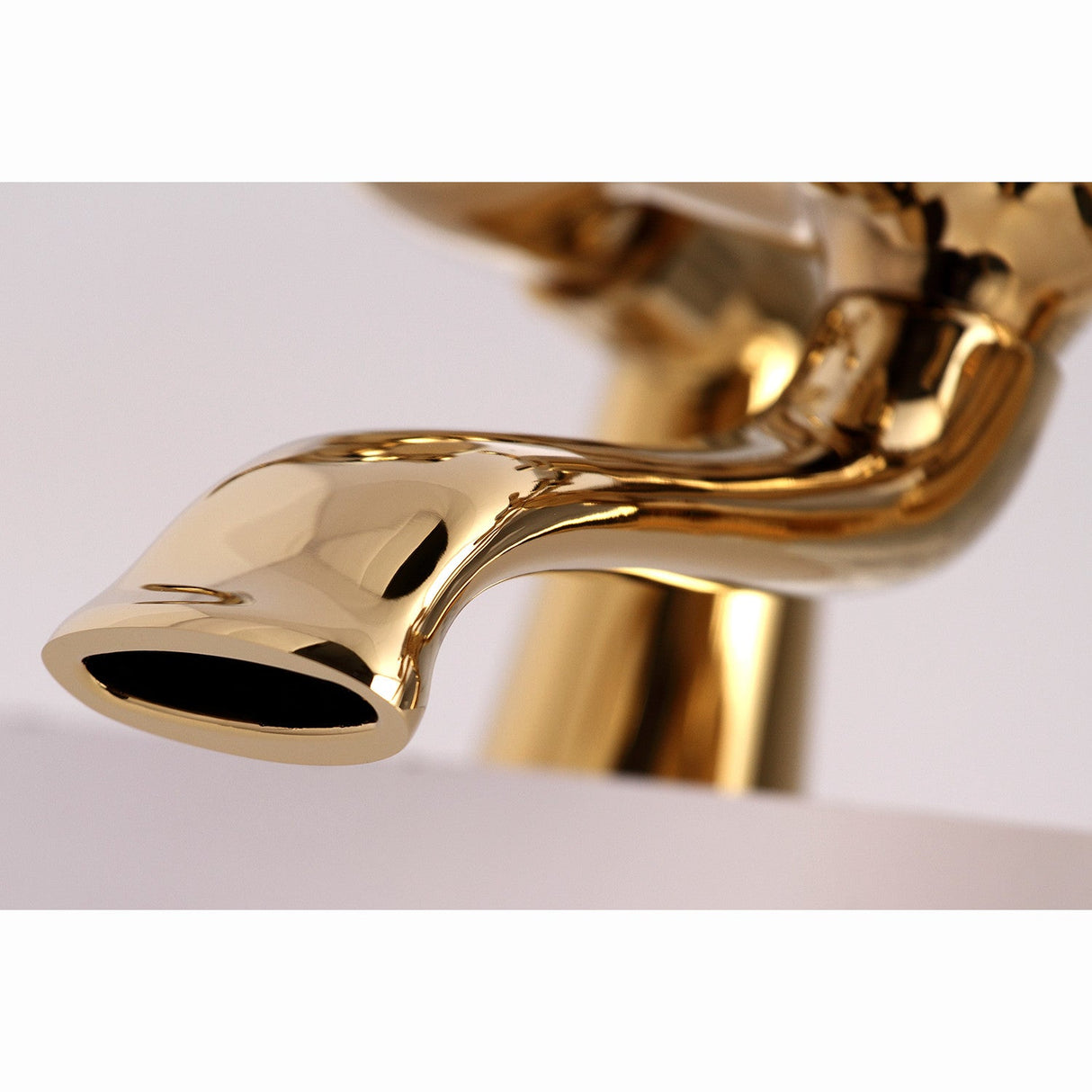 Kingston KS267PB Three-Handle 2-Hole Deck Mount Clawfoot Tub Faucet with Hand Shower, Polished Brass