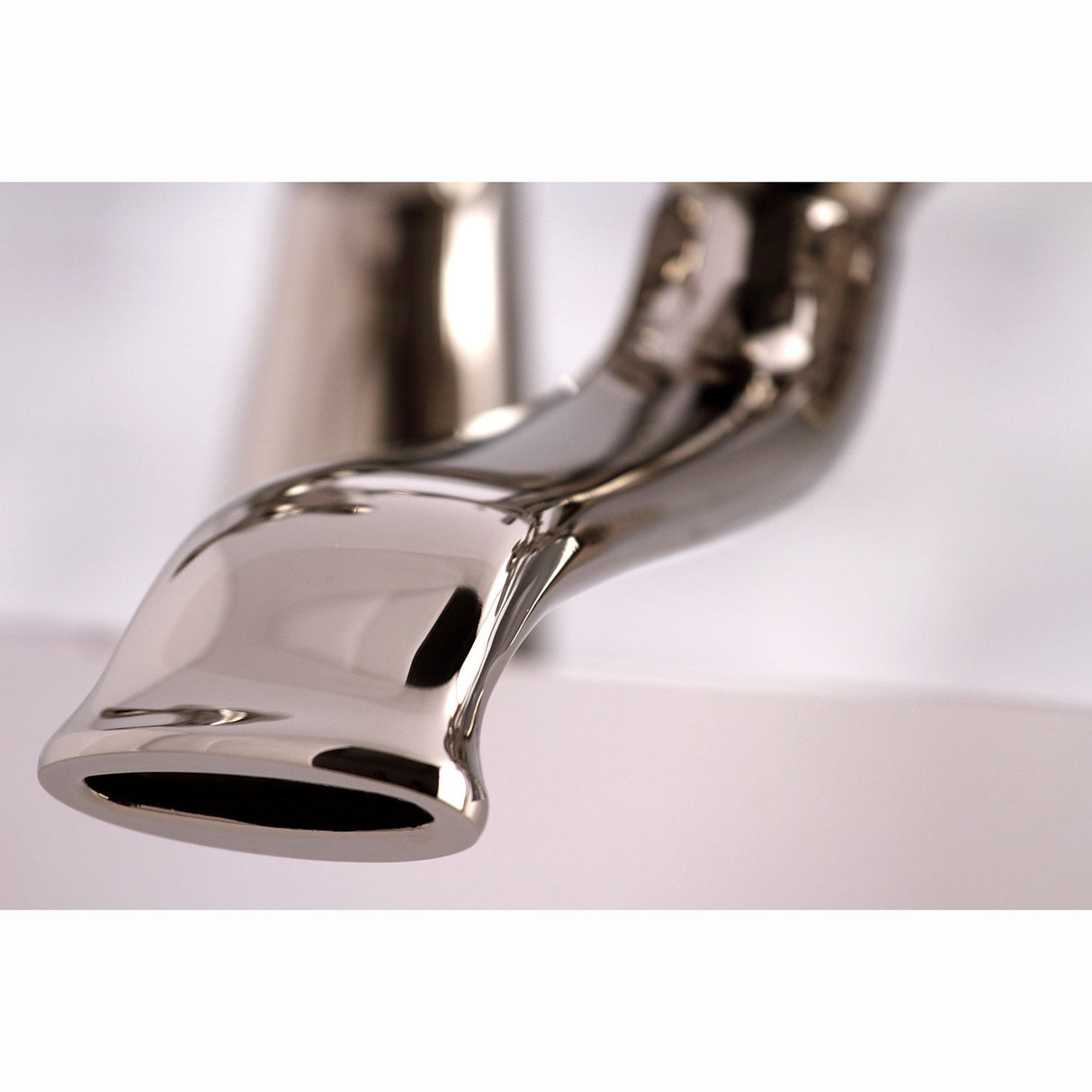 Kingston KS267PN Three-Handle 2-Hole Deck Mount Clawfoot Tub Faucet with Hand Shower, Polished Nickel