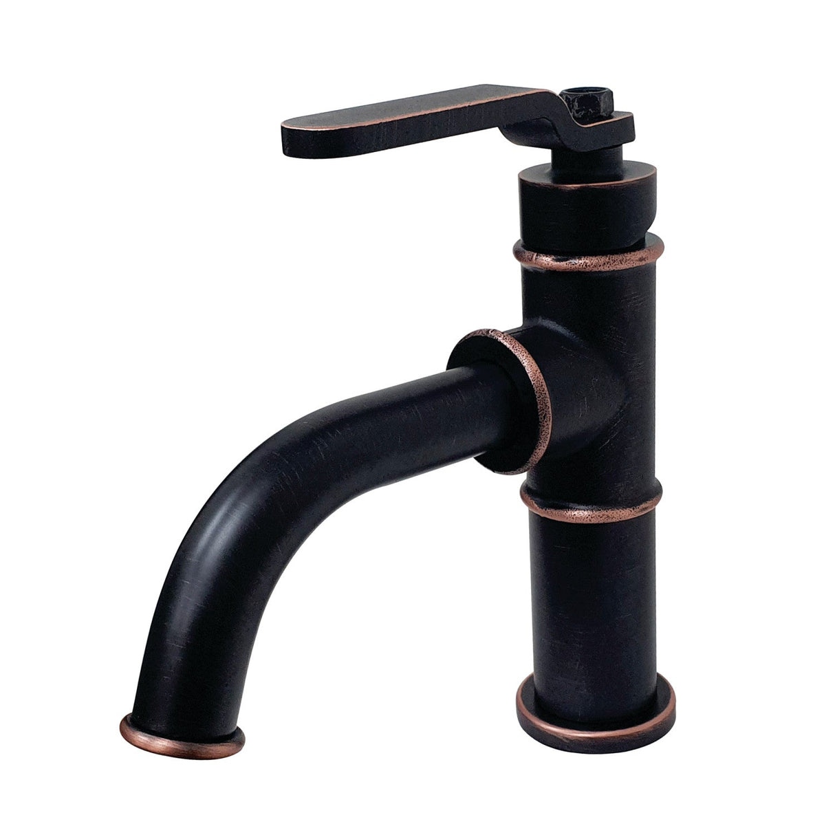 Whitaker KS282KLNB Single-Handle 1-Hole Deck Mount Bathroom Faucet with Push Pop-Up, Naples Bronze