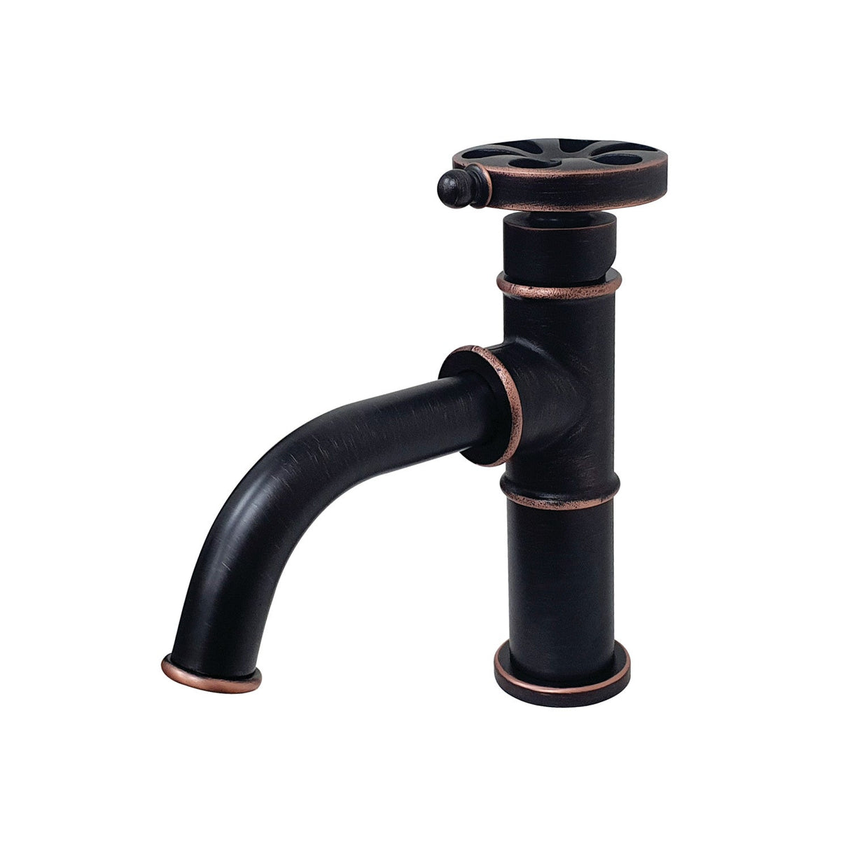 Belknap KS282RXNB Single-Handle 1-Hole Deck Mount Bathroom Faucet with Push Pop-Up, Naples Bronze