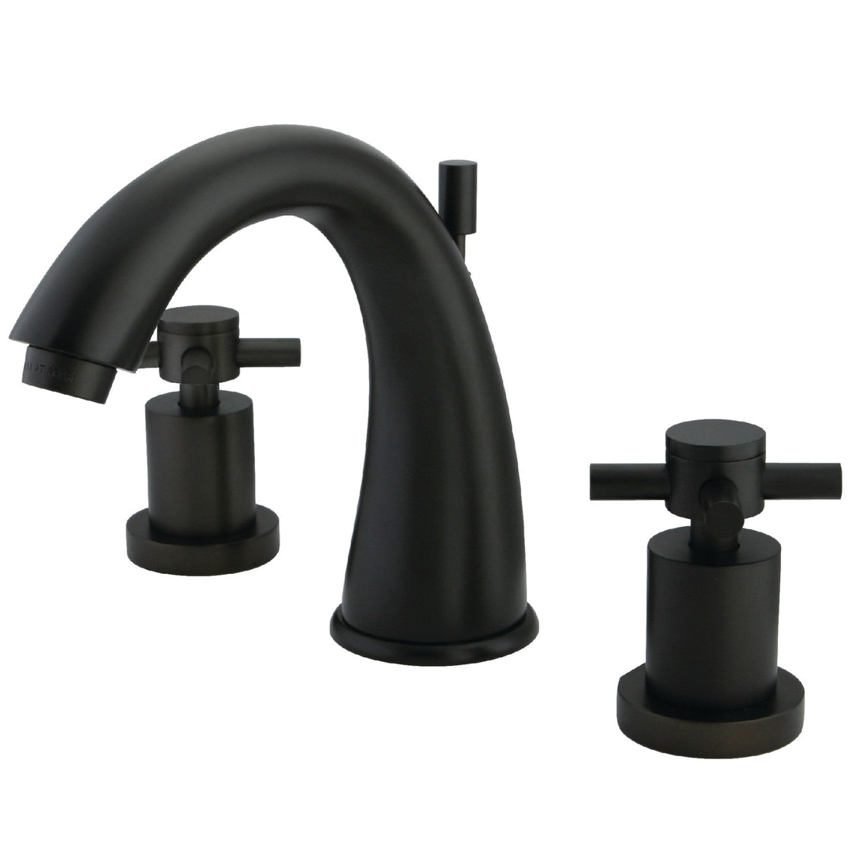 Concord KS2965DX Two-Handle 3-Hole Deck Mount Widespread Bathroom Faucet with Brass Pop-Up, Oil Rubbed Bronze