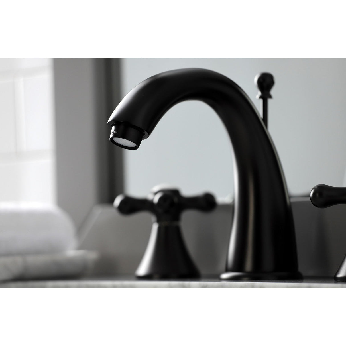 Naples KS2975AX Two-Handle 3-Hole Deck Mount Widespread Bathroom Faucet with Brass Pop-Up, Oil Rubbed Bronze