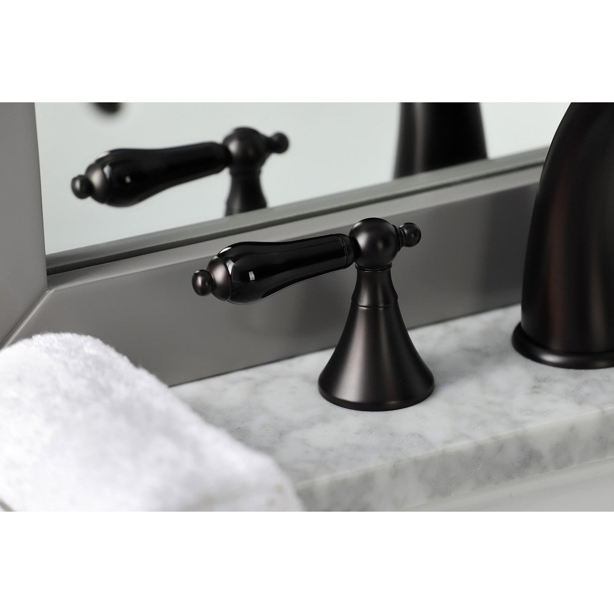 Duchess KS2975PKL Two-Handle Deck Mount Widespread Bathroom Faucet with Brass Pop-Up, Oil Rubbed Bronze
