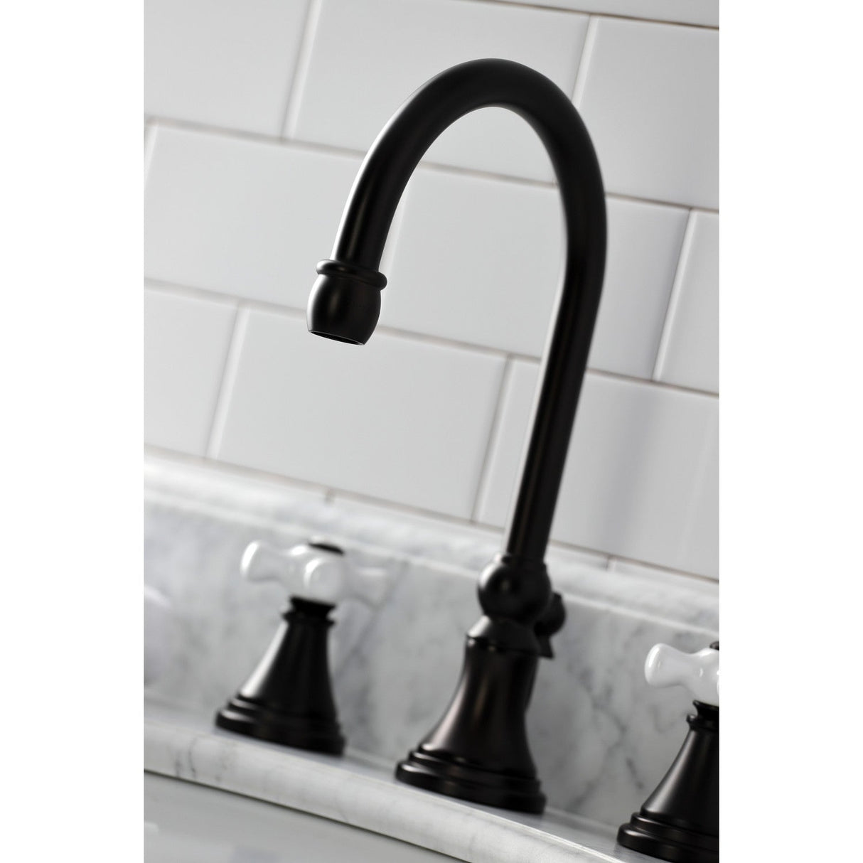 Governor KS2985PX Two-Handle 3-Hole Deck Mount Widespread Bathroom Faucet with Brass Pop-Up, Oil Rubbed Bronze