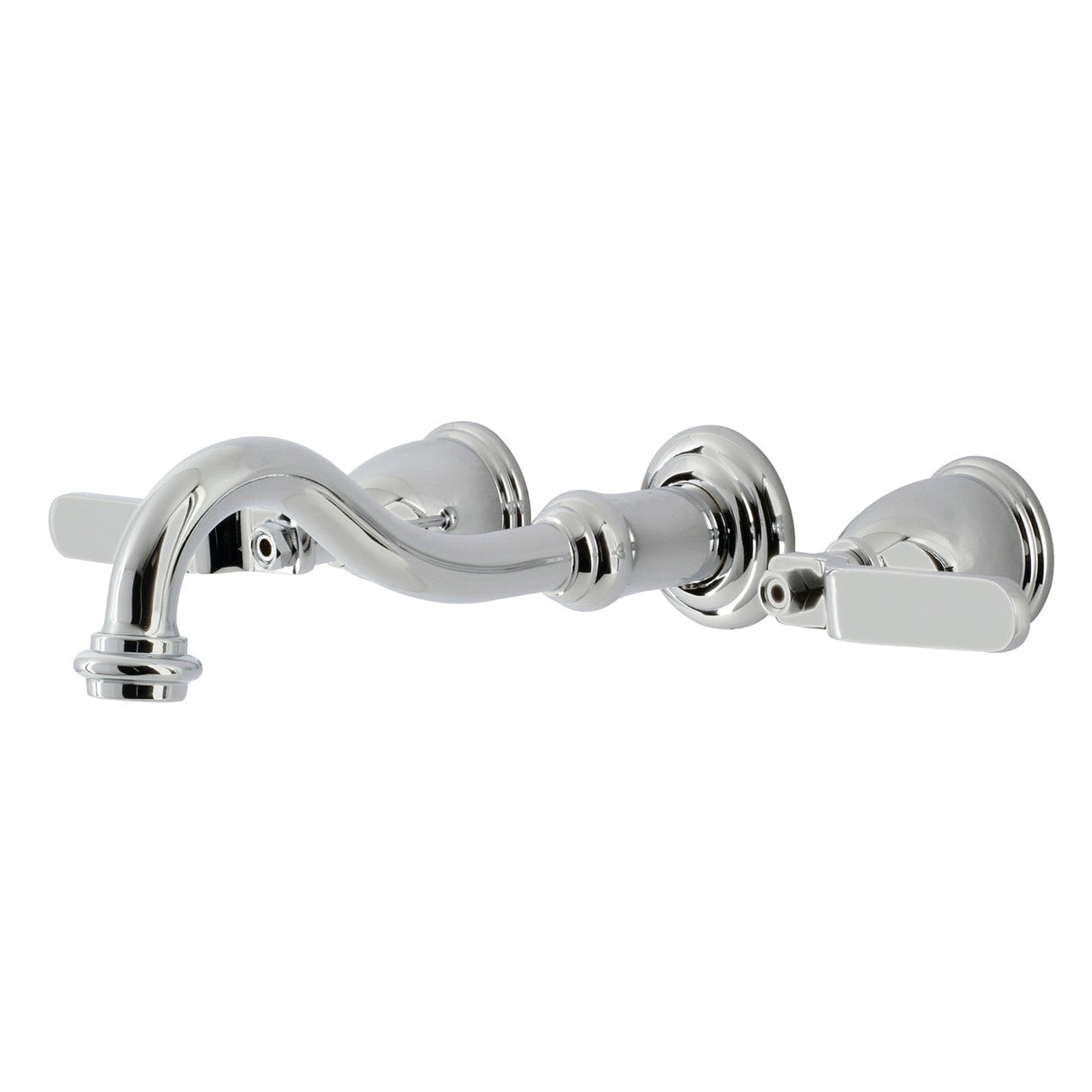 Whitaker KS3021KL Two-Handle 3-Hole Wall Mount Roman Tub Faucet, Polished Chrome