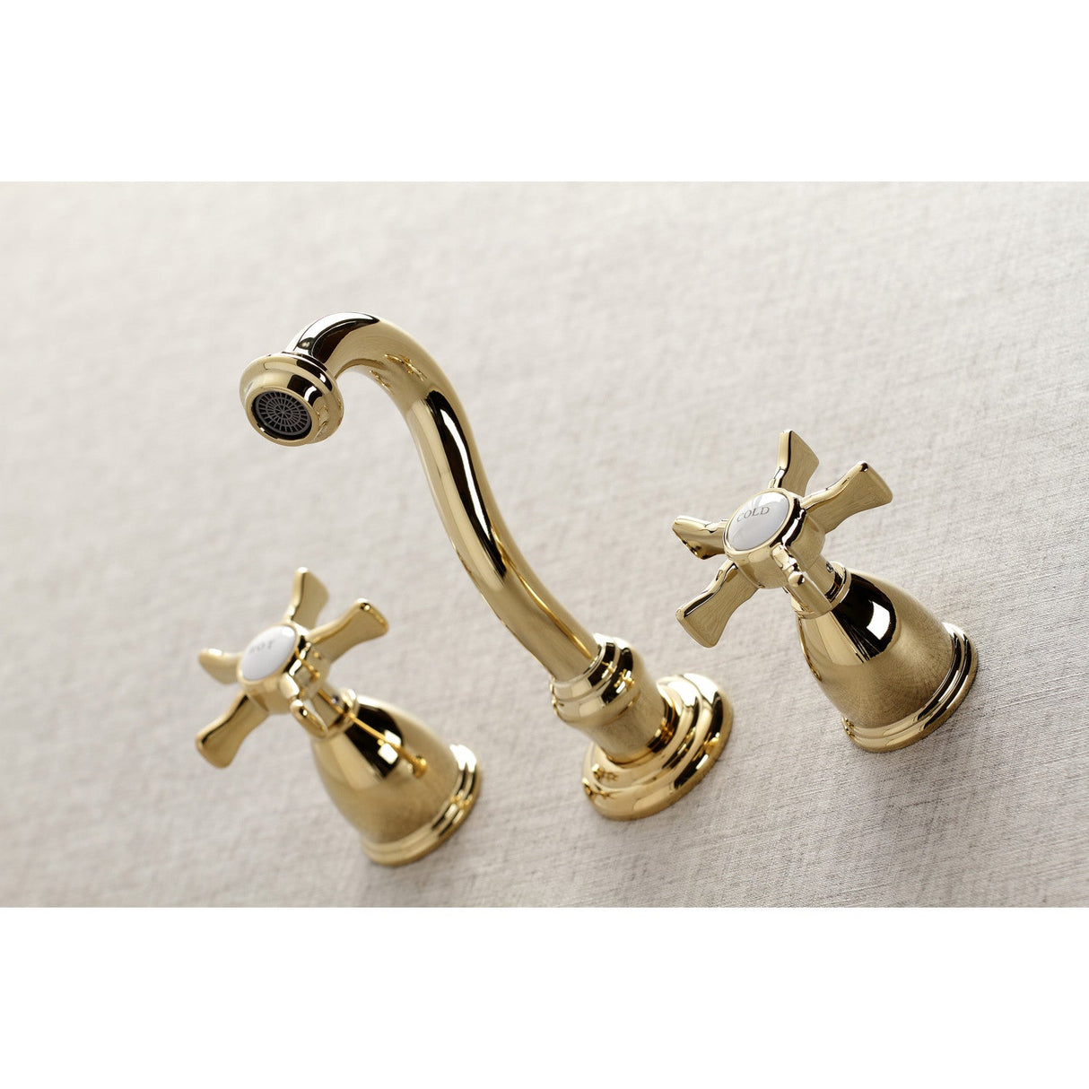 Hamilton KS3022NX Two-Handle 3-Hole Wall Mount Roman Tub Faucet, Polished Brass