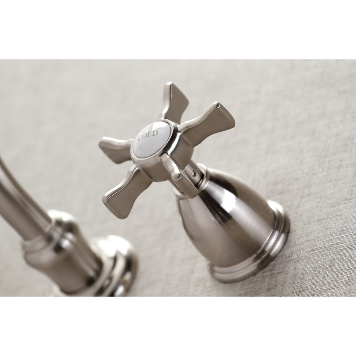 Hamilton KS3028NX Two-Handle 3-Hole Wall Mount Roman Tub Faucet, Brushed Nickel