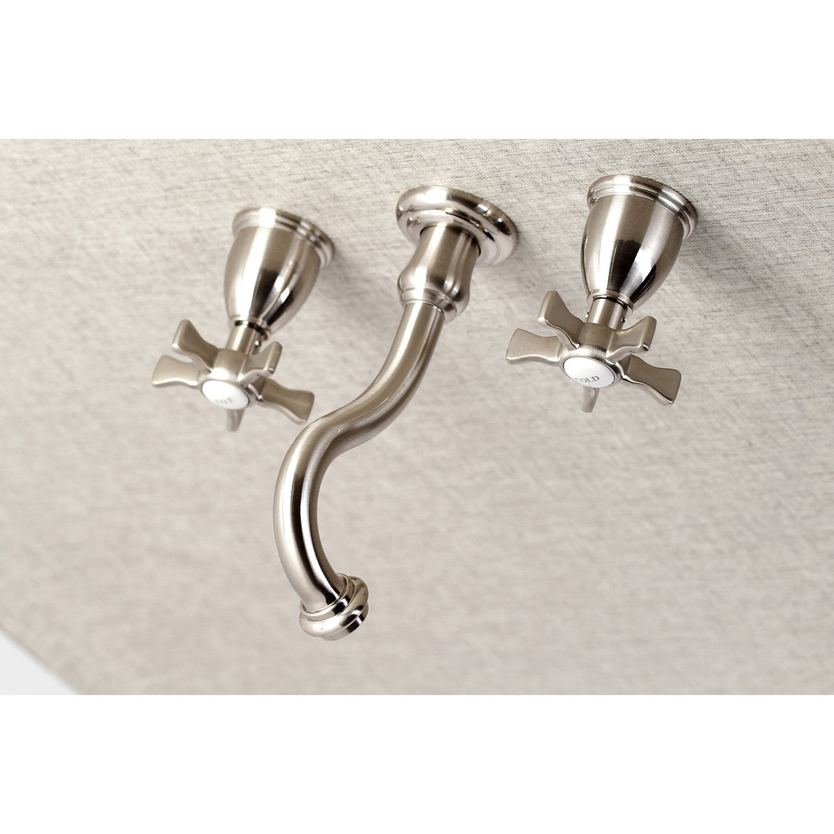 Hamilton KS3028NX Two-Handle 3-Hole Wall Mount Roman Tub Faucet, Brushed Nickel