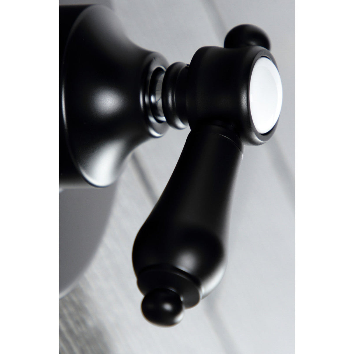 Heirloom KS3030BAL Single-Handle Wall Mount Three-Way Diverter Valve with Trim Kit, Matte Black